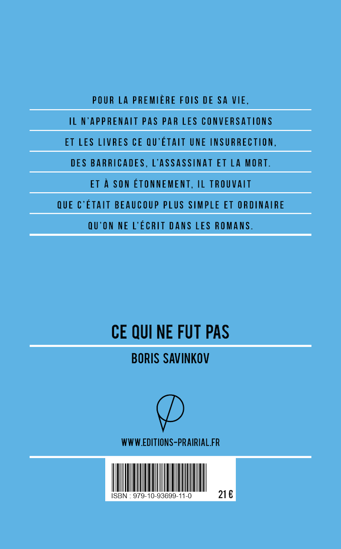 Ce qui ne fut pas, de Boris Savinkov