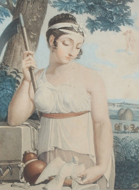 Le mois de prairial, gravure de Salvatore Tresca d’après Louis Lafitte (1806)